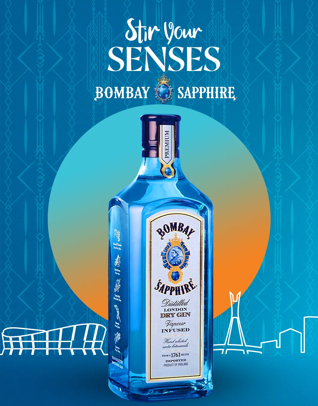 Bombay Sapphire social artwork 1
