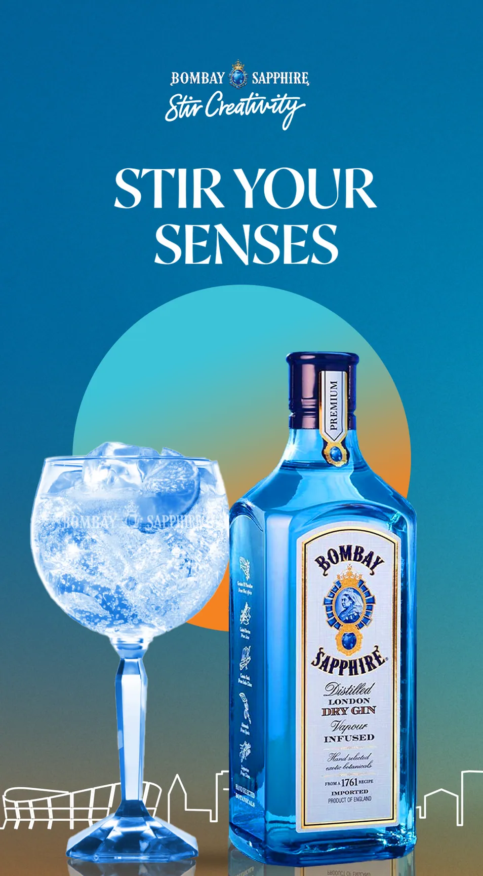 Bombay Sapphire social artwork 2