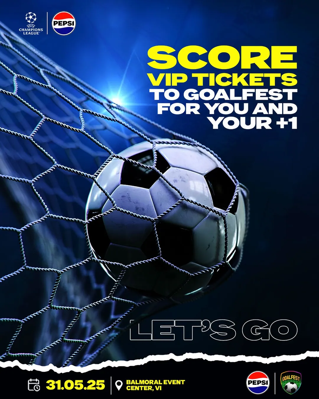 Pepsi GoalFest 2025 social post 1